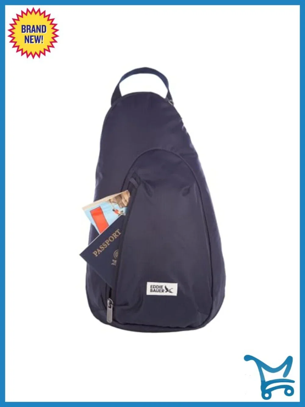 RFID-Blocking Lightweight Travel Crossbody Sling Bag with Security Loops
